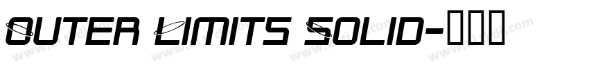 Outer Limits Solid字体转换